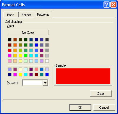 format cells