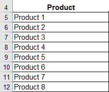 product family matrix product field