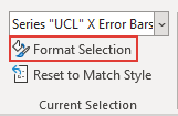 p u template error bar format selection button