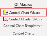 control chart wizard menu