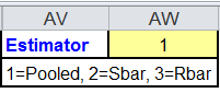 sigma estimator formula in XbarR Sixpack