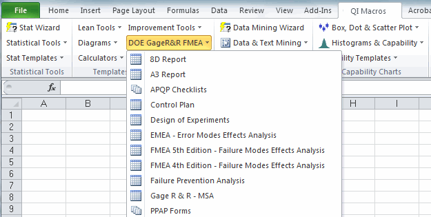 gage rr template excel