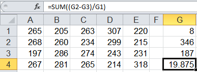 bin width calculation in Excel