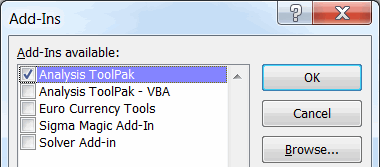enable analysis toolpak