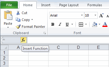 Insert into Excel functionality
