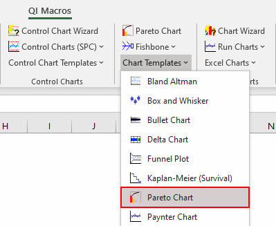 pareto-chart-template-menu