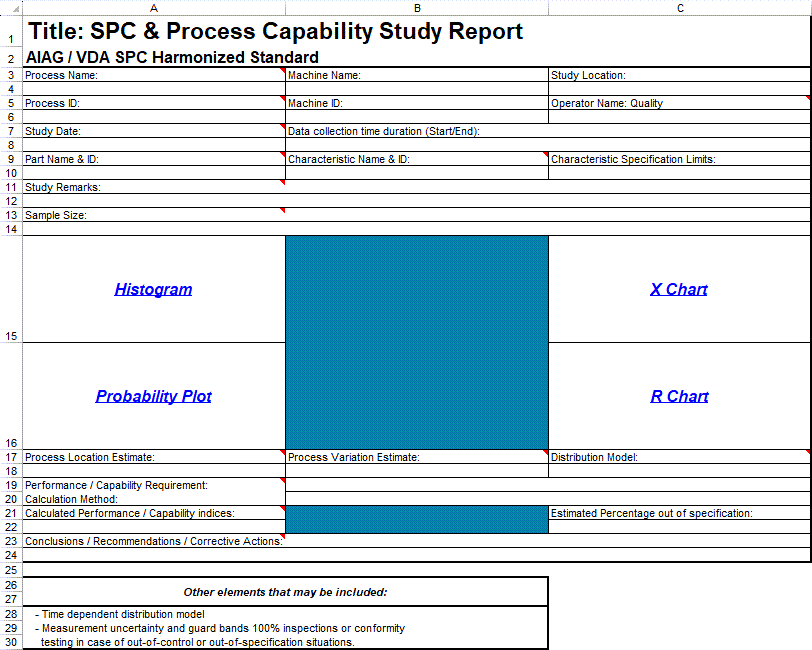 aiag-vda-first-edition-a3-report-template