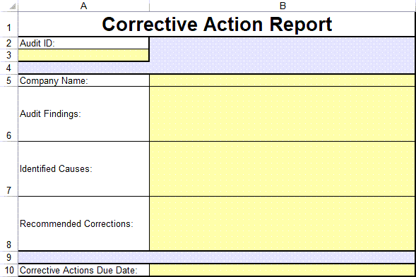 audit-plan-template-corrective-action-report