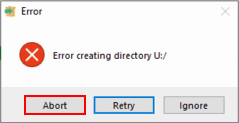 error-creating-directory