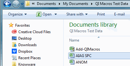 Data from AIAG Statistical Process Control - Second Edition